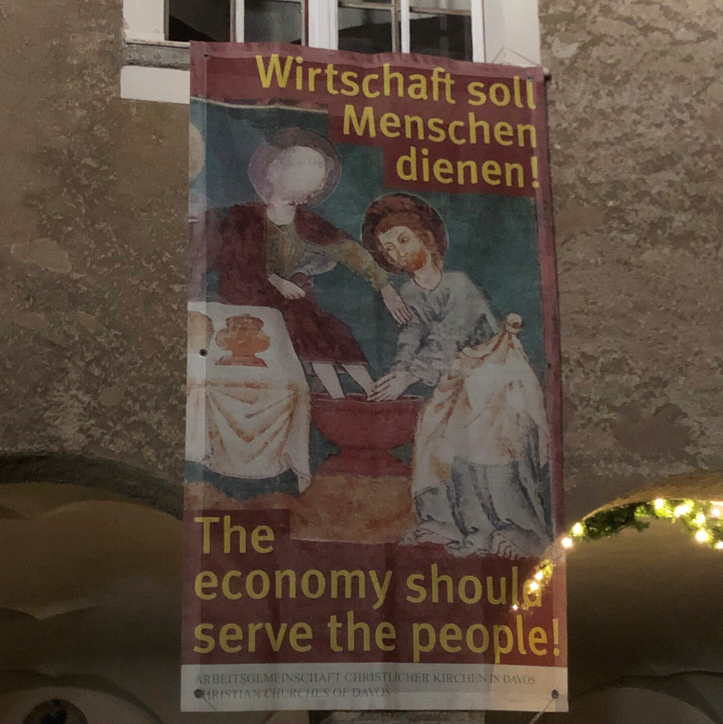 Für eine andere Wirtschaft wirbt die Arbeitsgemeinschaft christlicher Kirchen in Davos.