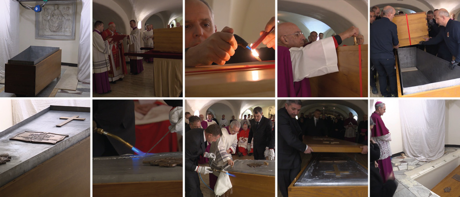 Die Grablegung des emeritierten Papstes Benedikt XVI. fand in drei Särgen in den Katakomben des Petersdoms statt.