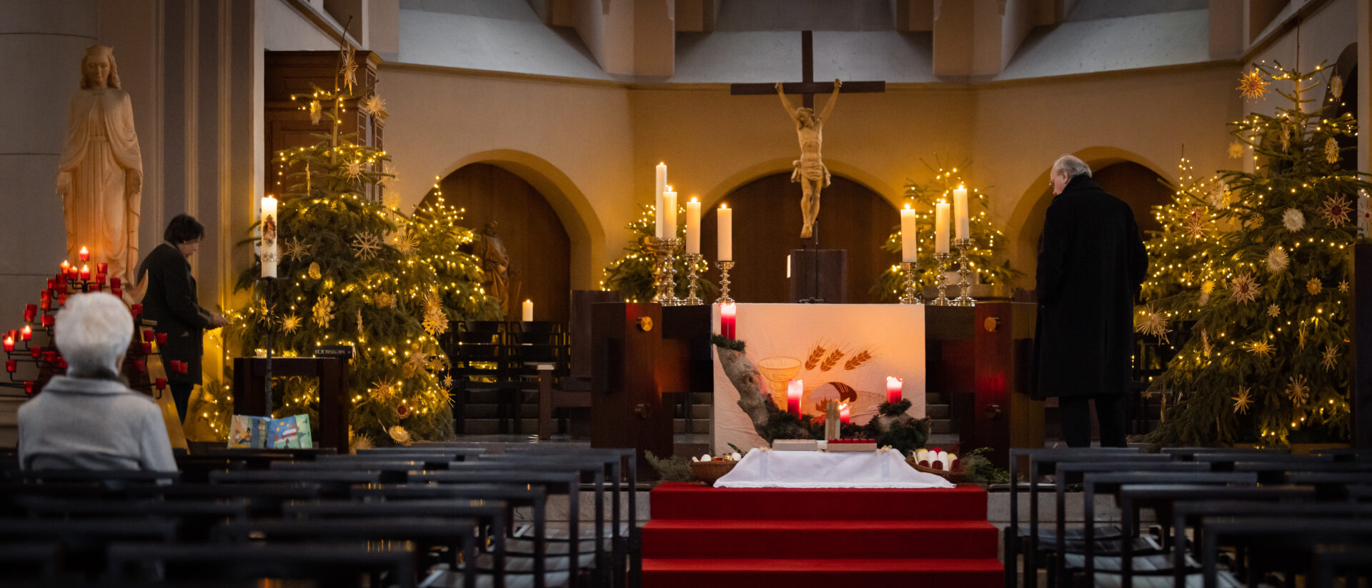 It's still Christmas time in the parish church in Schaan FL.