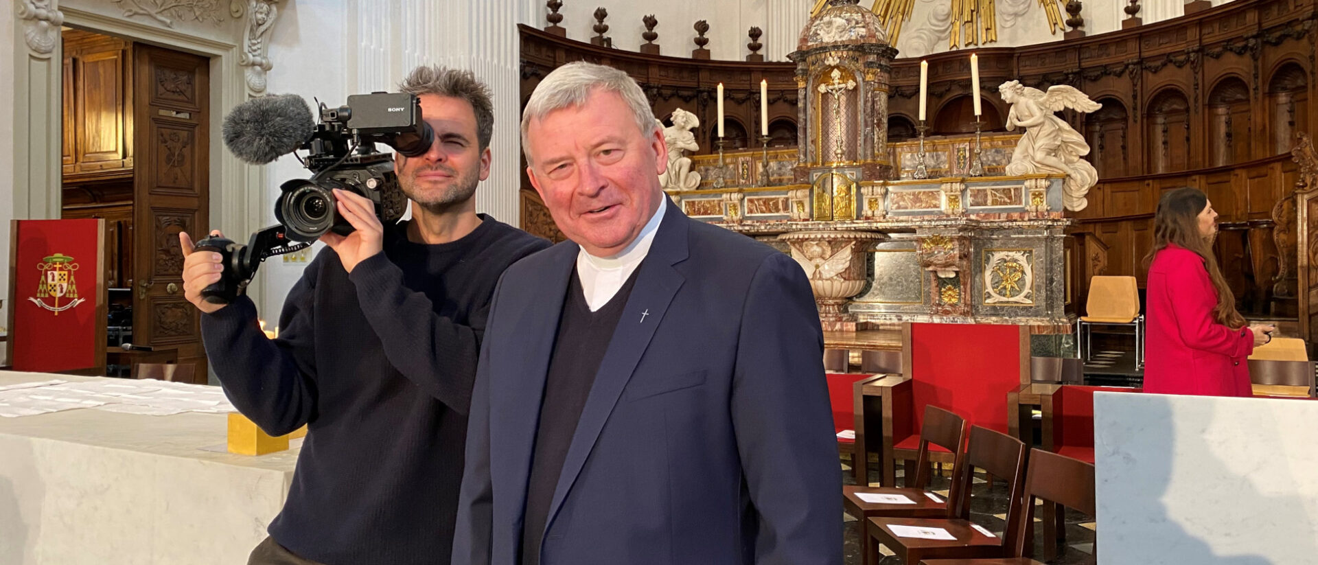 Josef Stübi vor der Weihe