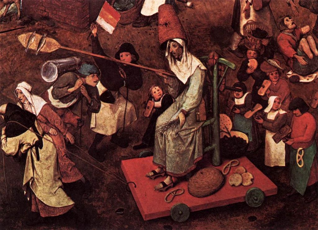 Der Kampf zwischen Karneval und Fastenzeit (Ausschnitt), 1559, Pieter Brueghel der Ältere