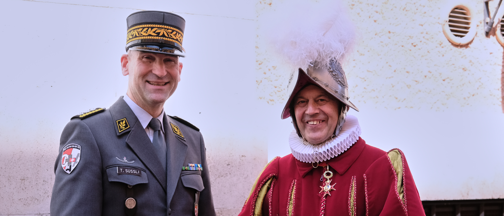 Thomas Süssli, Chef der Schweizer Armee, mit Gardekommandant Christoph Graf.