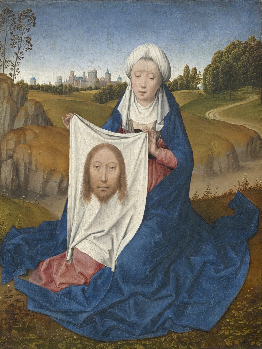Schweisstuch der heiligen Veronika, Hans Memling, um 1470–75.