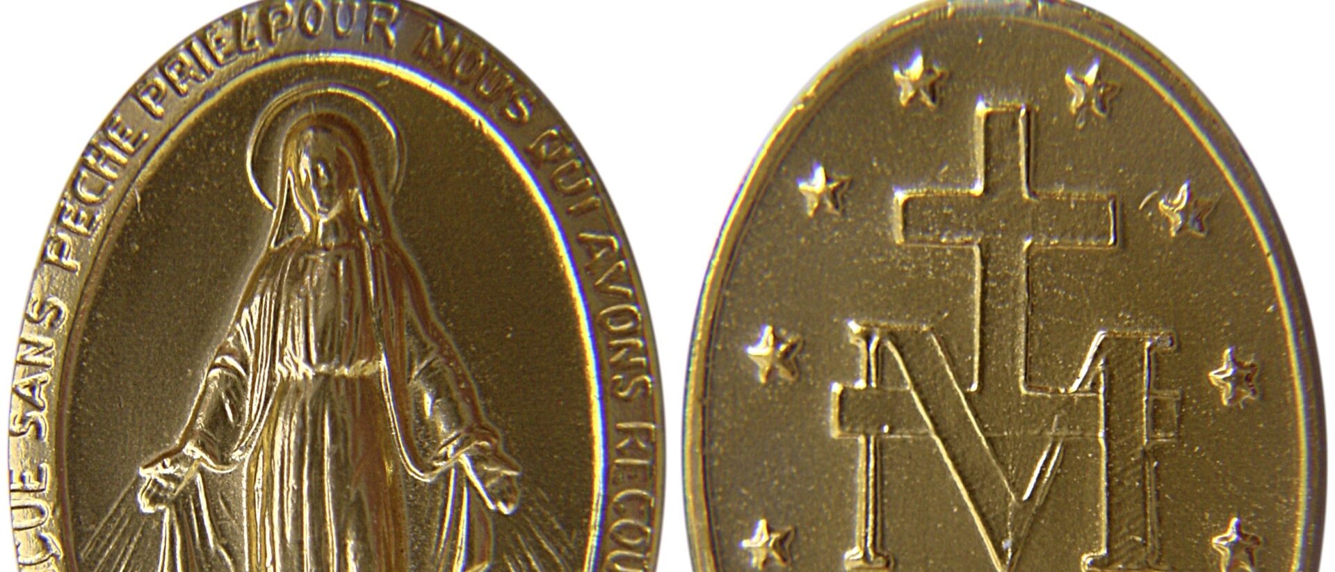 "Marie conçue sans pêche, priez pour nous". Diese Medaillien waren im 19. Jahrhundert äusserst populär. Auch Pius IX trug eine solche.