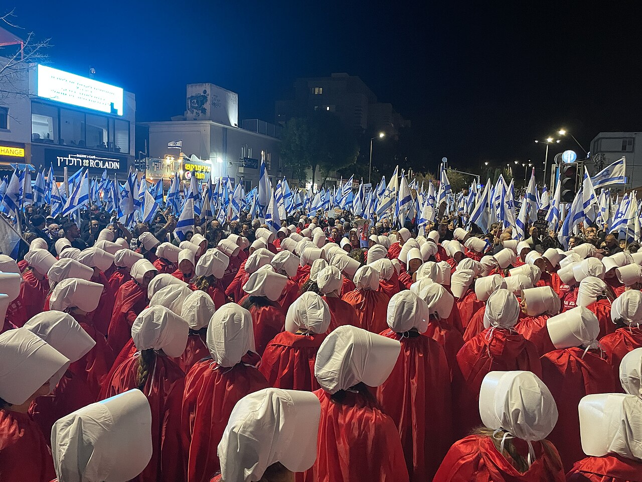 Demonstration in Haifa gegen Justizreform, 11. März 2023.