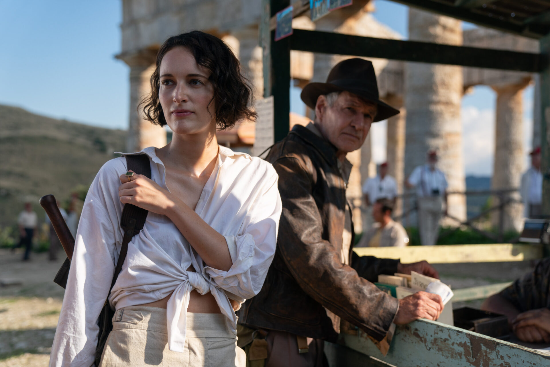 Mitten in einem Abenteuer: Patentochter Helena Shaw (Phoebe Waller-Bridge) und Onkel Indiana Jones (Harrison Ford).