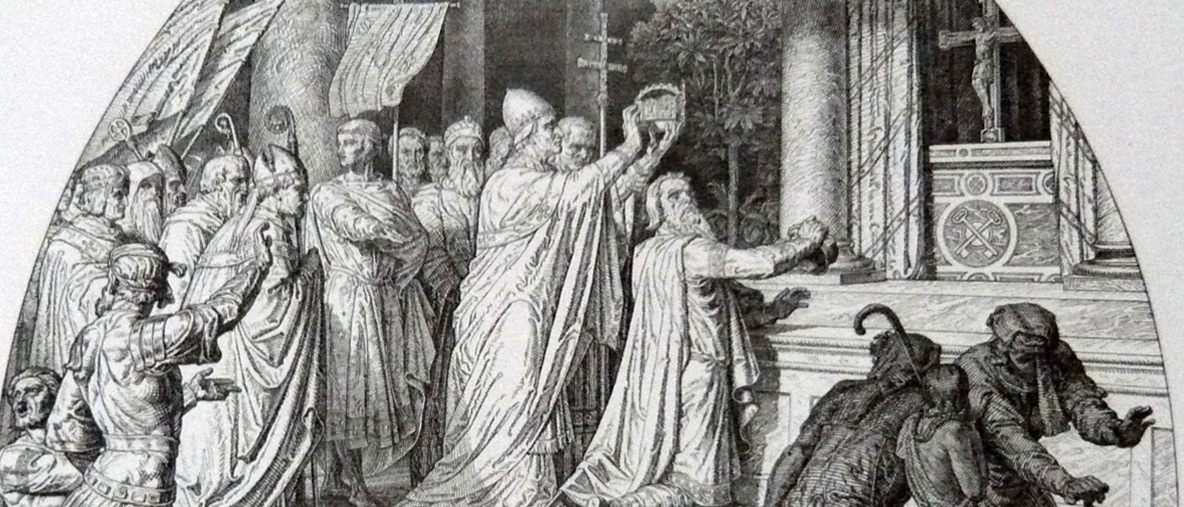 Gehört ins Reich der Mythen: Karl der Grosse soll von seiner Kaiserkrönung überrascht worden sein. Darstellung aus dem 19. Jahrhundert.