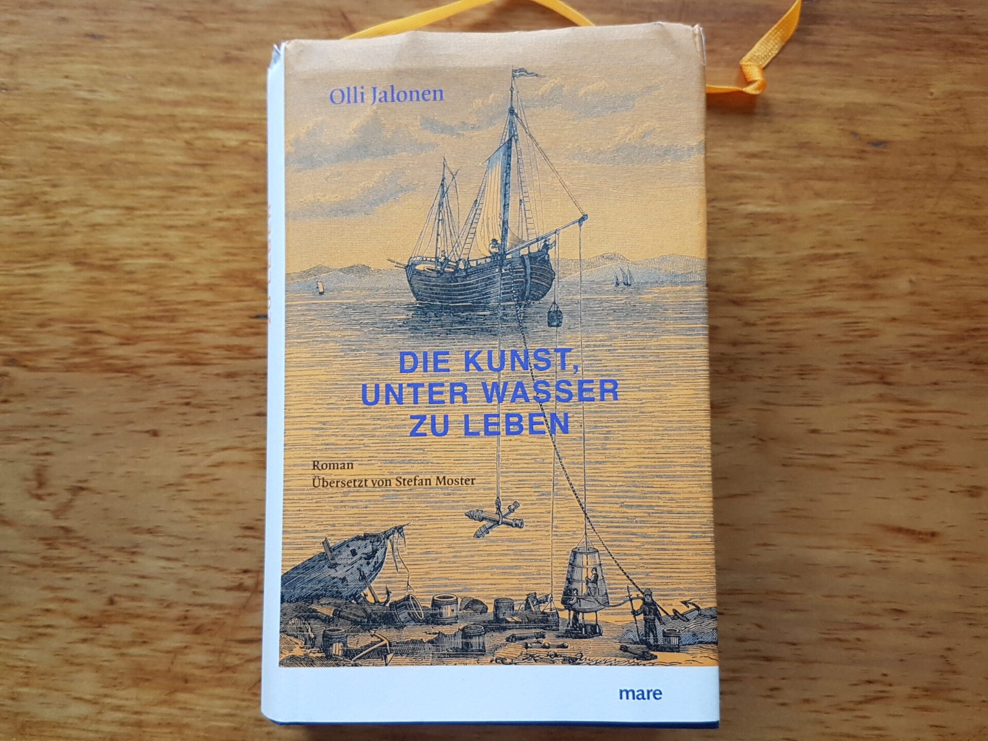 Cover «Die Kunst, unter Wasser zu leben», Olli Jalonen, mare Verlag, 2023.