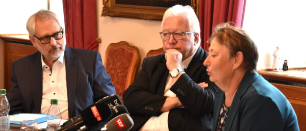 Franz Kreissl, Markus Büchel, Vreni Peterer (v.li.)