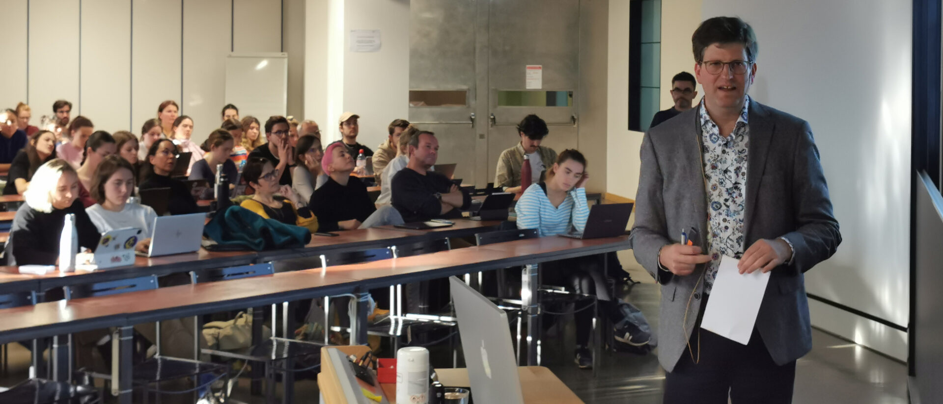 Daniel Bogner an der Ringvorlesung, Universität Zürich