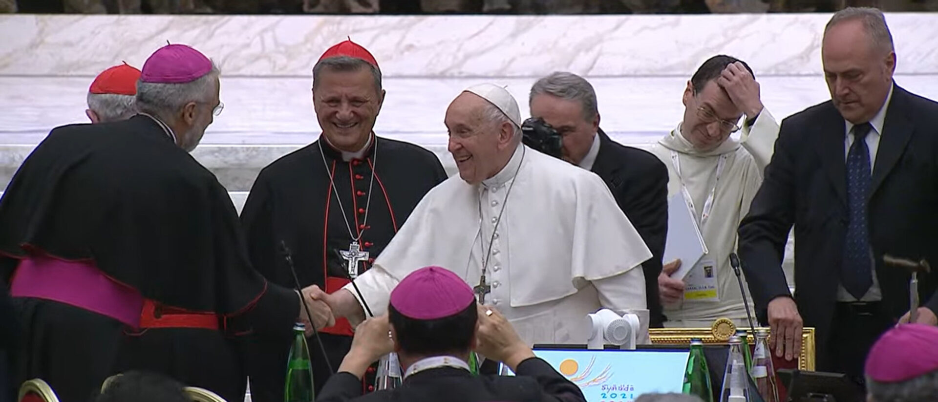 Papst Franziskus beim Abschluss der Weltsynode im Vatikan.