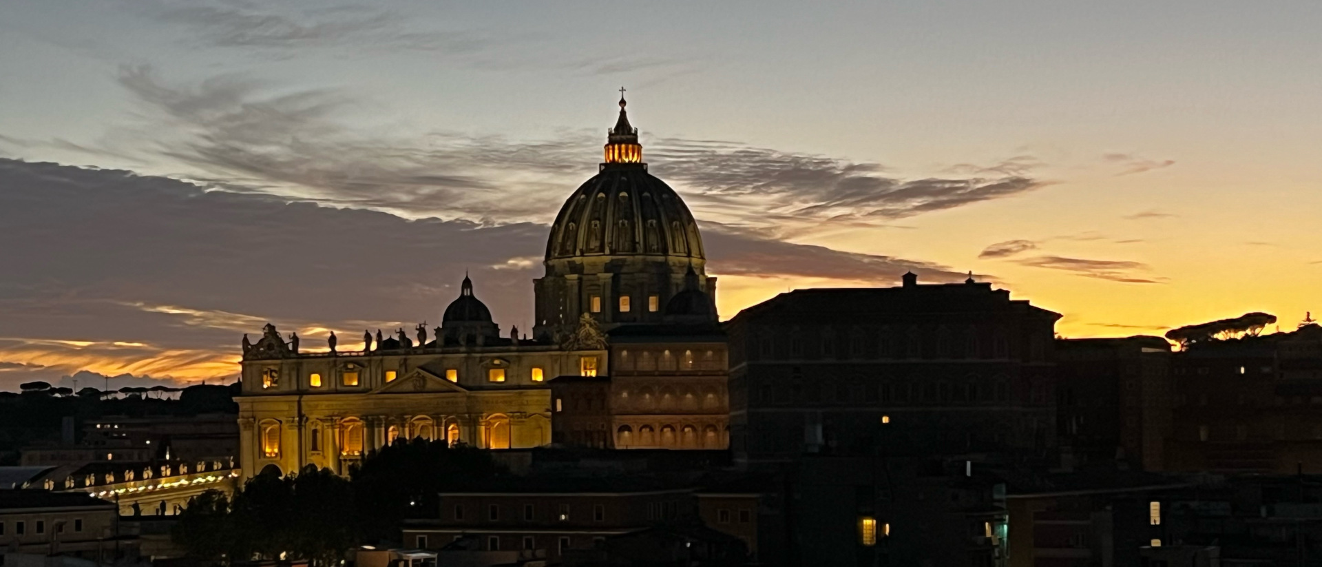 Der Vatikan in der Abenddämmerung