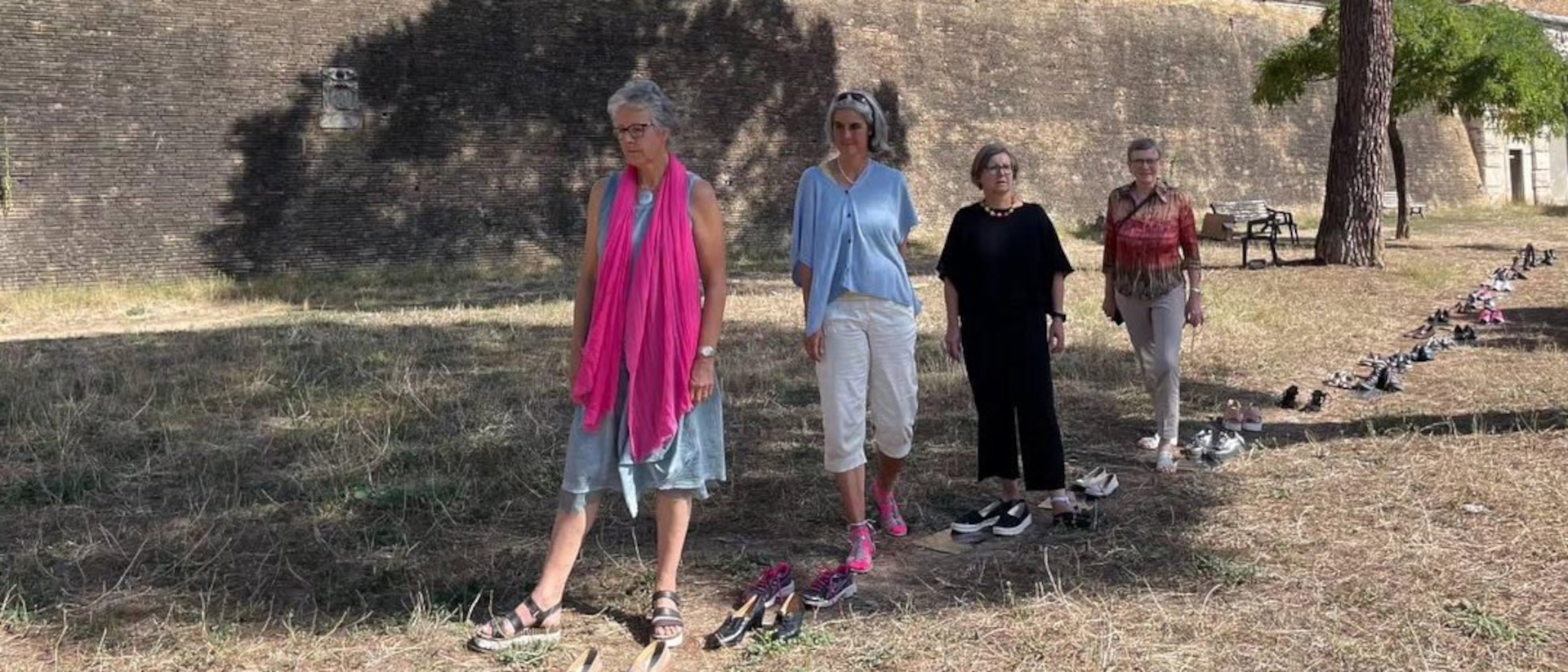 Die Aktion "Walk in her Shoes" von katholischen Frauenverbänden in Rom.