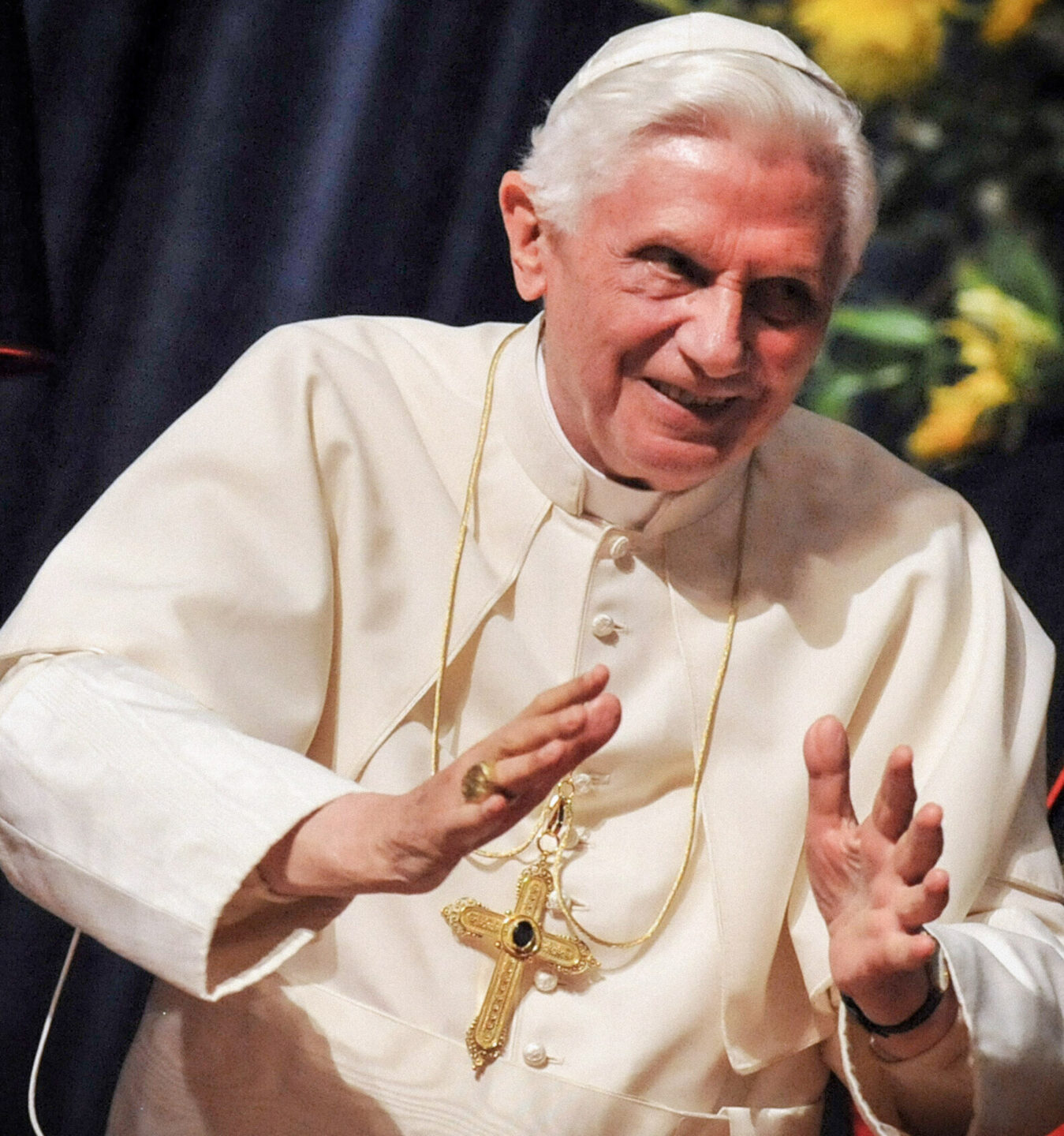 Papst Benedikt XVI. am 25. September 2011 im Konzerthaus in Freiburg.