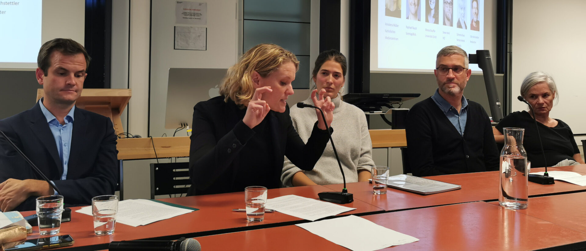 Von links: Raphael Rauch, Annalena Müller, Menoa Stauffer, Simon Hehli, Catherine Boss