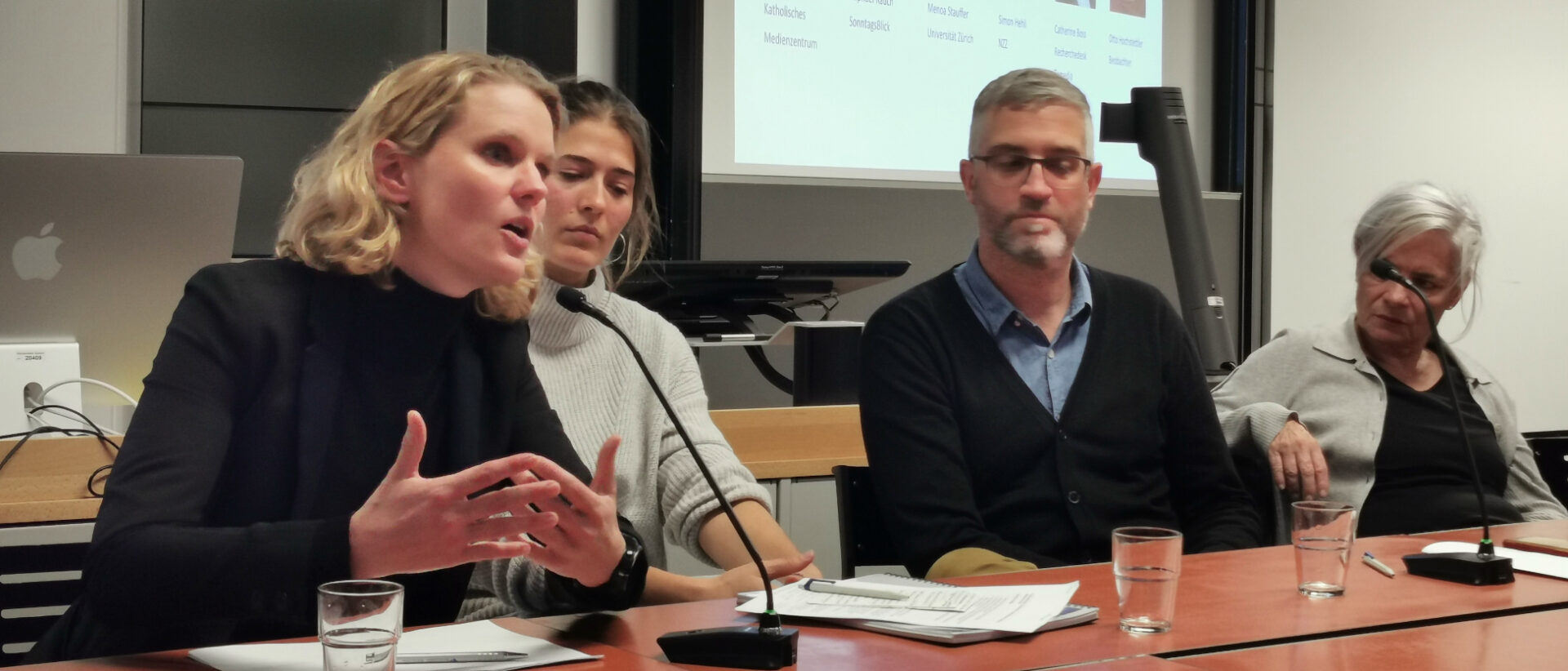 Von links: Annalena Müller, Menoa Stauffer, Simon Hehli, Catherine Boss