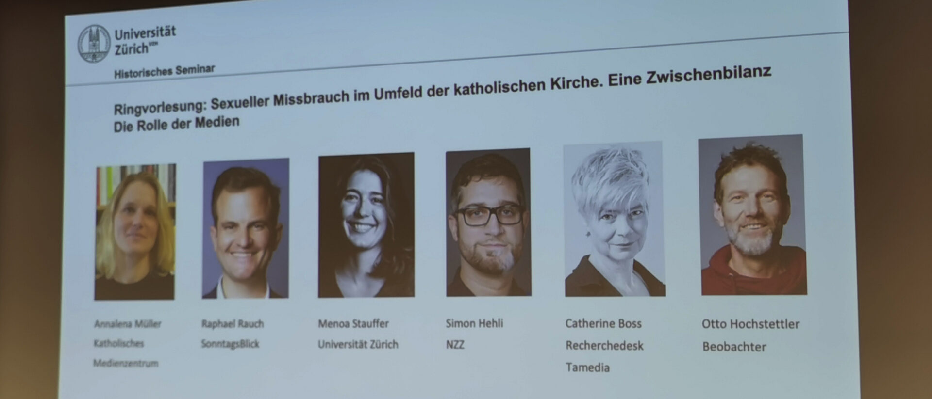 Ringvorlesung Universität Zürich