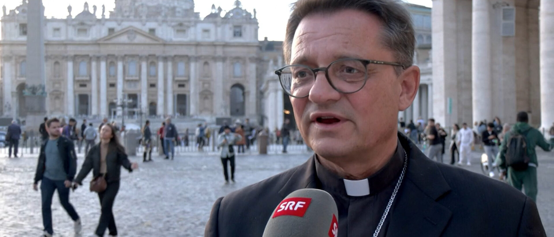 Bischof Felix Gmür nach dem Treffen mit Papst Franziskus am 15.11.2023.