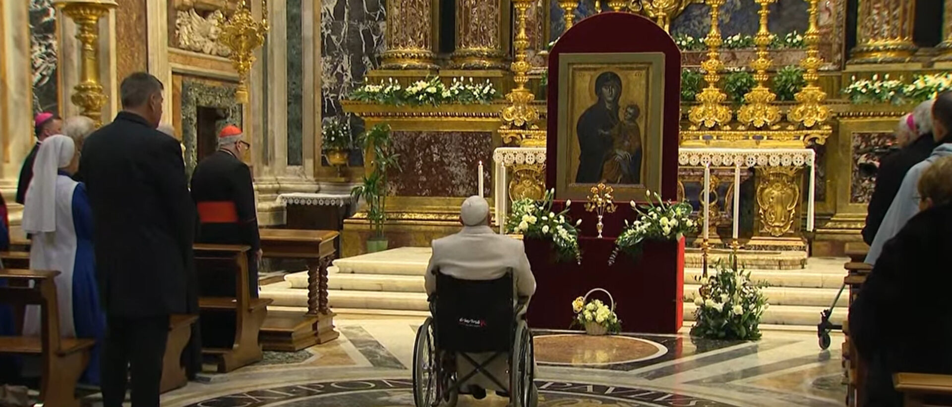Gebet von Papst Franziskus vor der Marienikone Salus Populi Romani