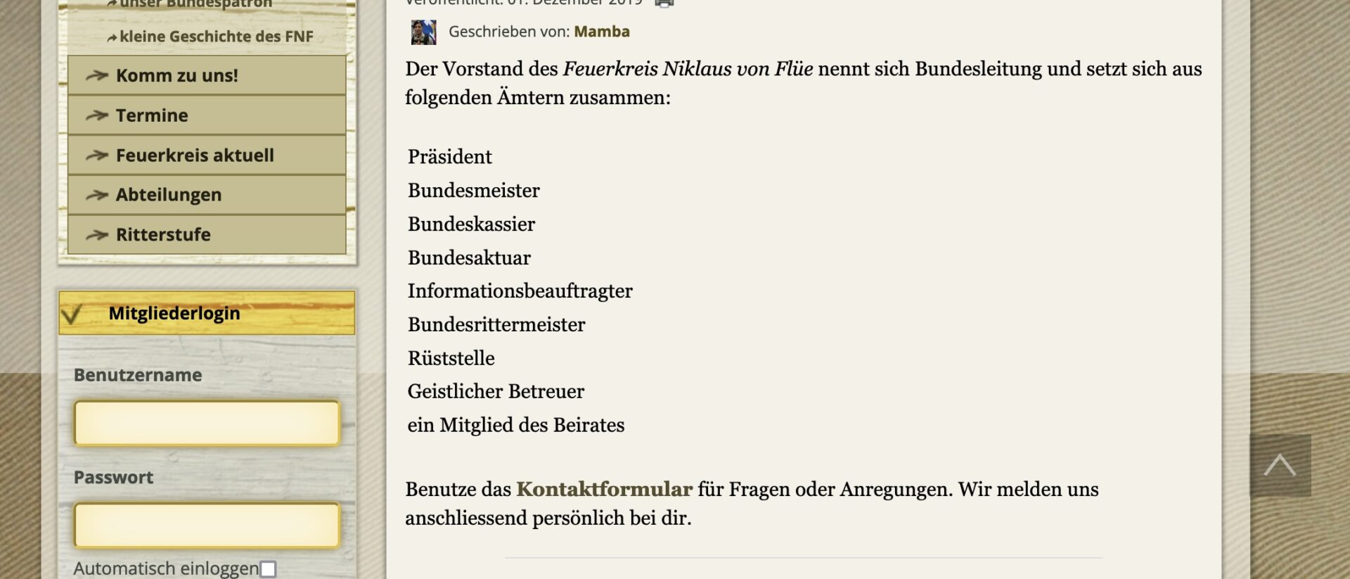 Alle Namen der Leitungspersonen sind seit kurzem von der Webseite verschwunden.
https://www.feuerkreis.ch/wir-ueber-uns/vorstand