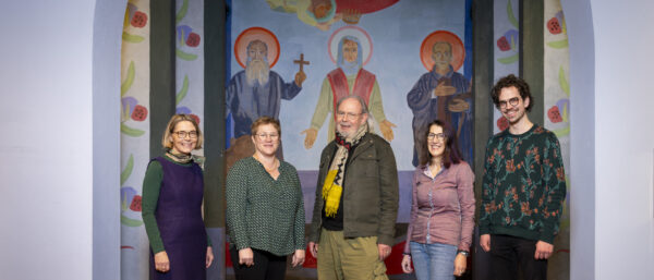 Judith Bischof, Cathrin Legler, Hansruedi Felix, Judith Hosennen, Gabriel Imhof werden im April und Mai in der Wiborada-Zelle wohnen. | Urs Bucher/ubupix.com