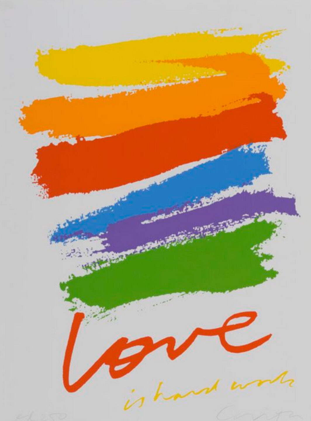 Der Entwurf von Corita Kent zur US-"Love"-Briefmarke