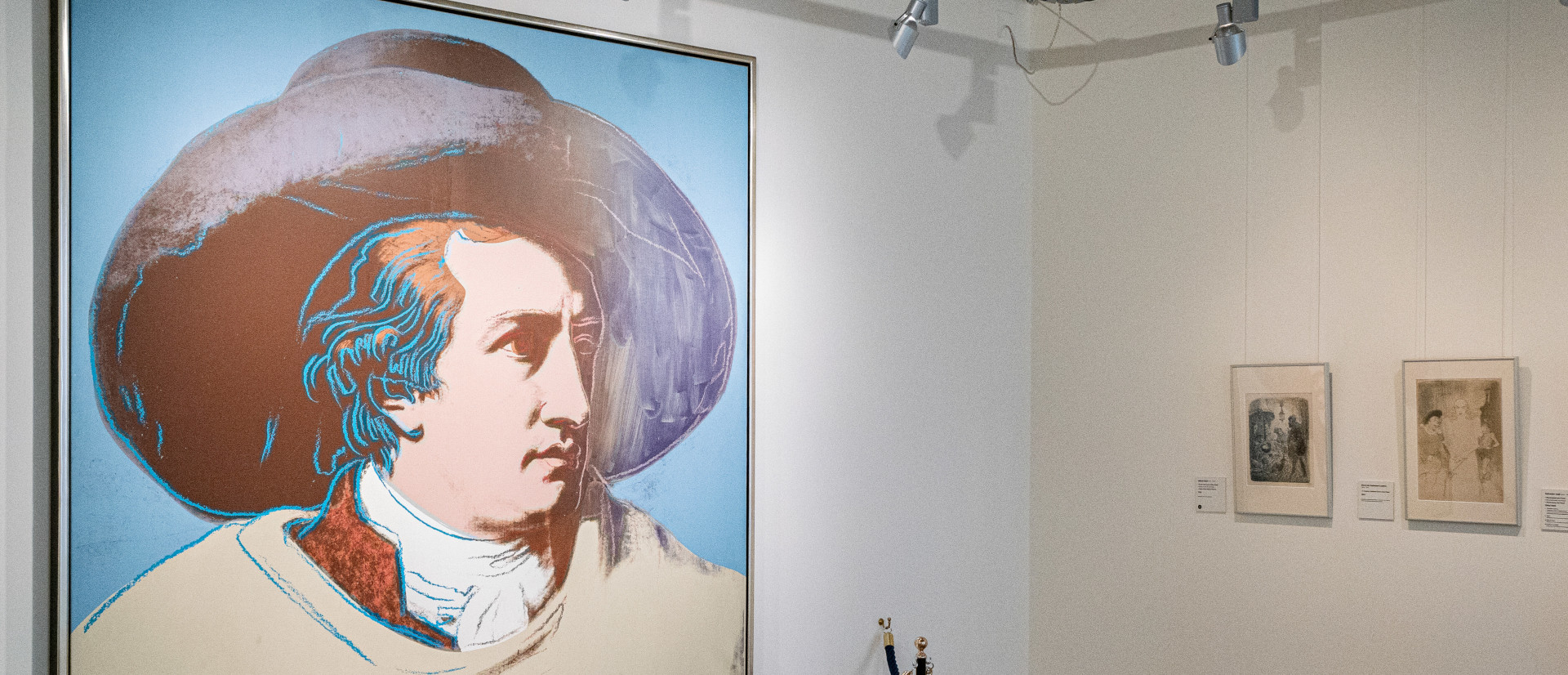 Porträt von Johann Wolfgang von Goethe von dem Künstler Andy Warhol