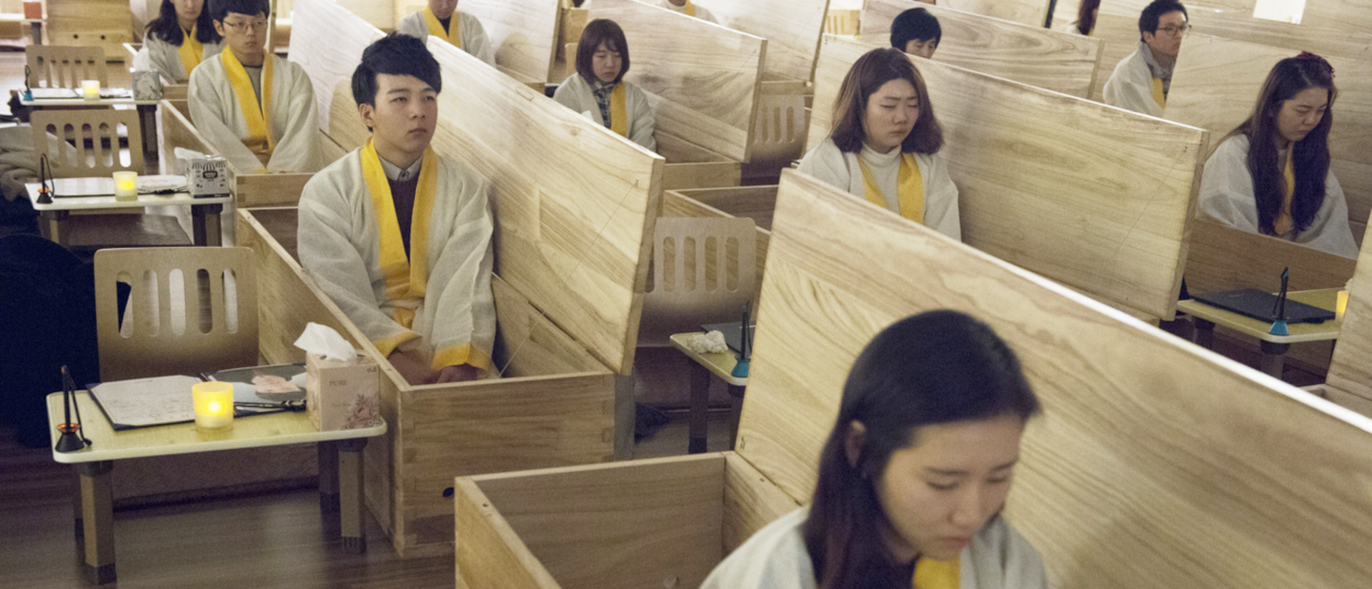 Kollektiv das Sterben üben: Massensimulation in Südkorea