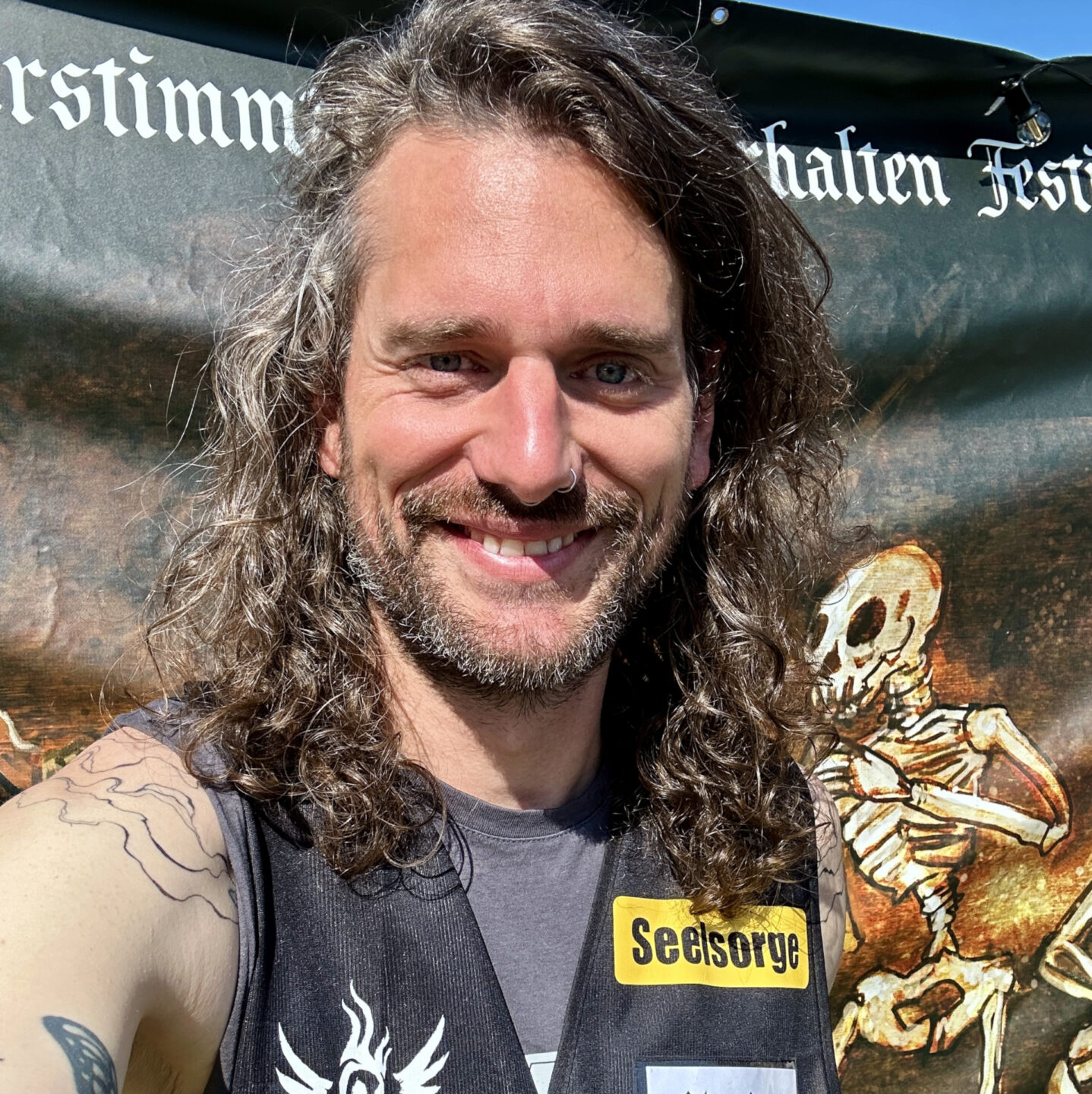Claude Bachmann als Festival-Seelsorger