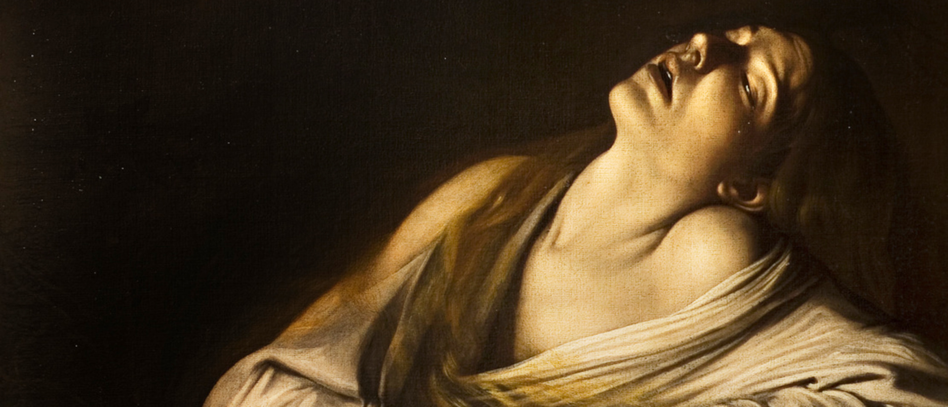 Caravaggio, eigentl. Michelangelo Merisi; .1571-1610:  "Die heilige Maria Magdalena in Extase", (1606), Rom, Privatsammlung. (KEYSTONE/akg-images/akg-images / Cameraphoto)