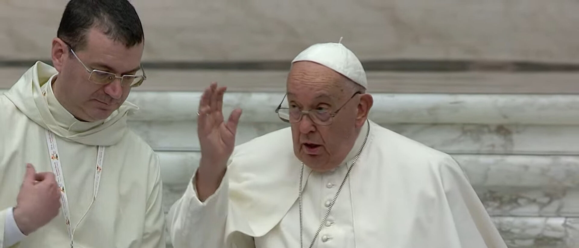 Papst Franziskus bei der Abschlusssitzung der Synode am 26. Oktober 2024.