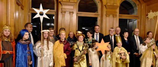 Sternsingerinnen und Sternsinger im Bundeshaus, Dezember 2023. | Barbara Ludwig