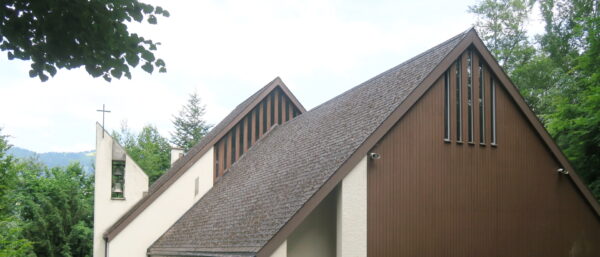 Dach der Wallfahrtskirche Maria Bildstein auf dem Benkner Büchel. | zVg