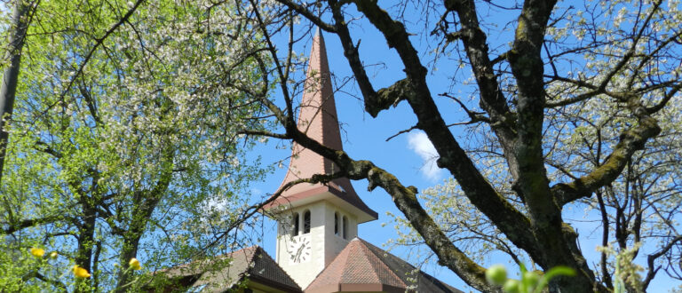 Turm der Kirche St. Anna in Menziken AG. | zVg