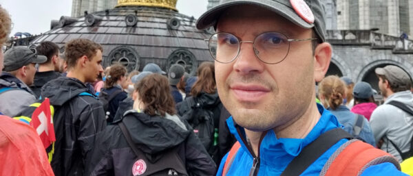Jonas Raschle bei einer Wallfahrt nach Lourdes, 2023. | zVg