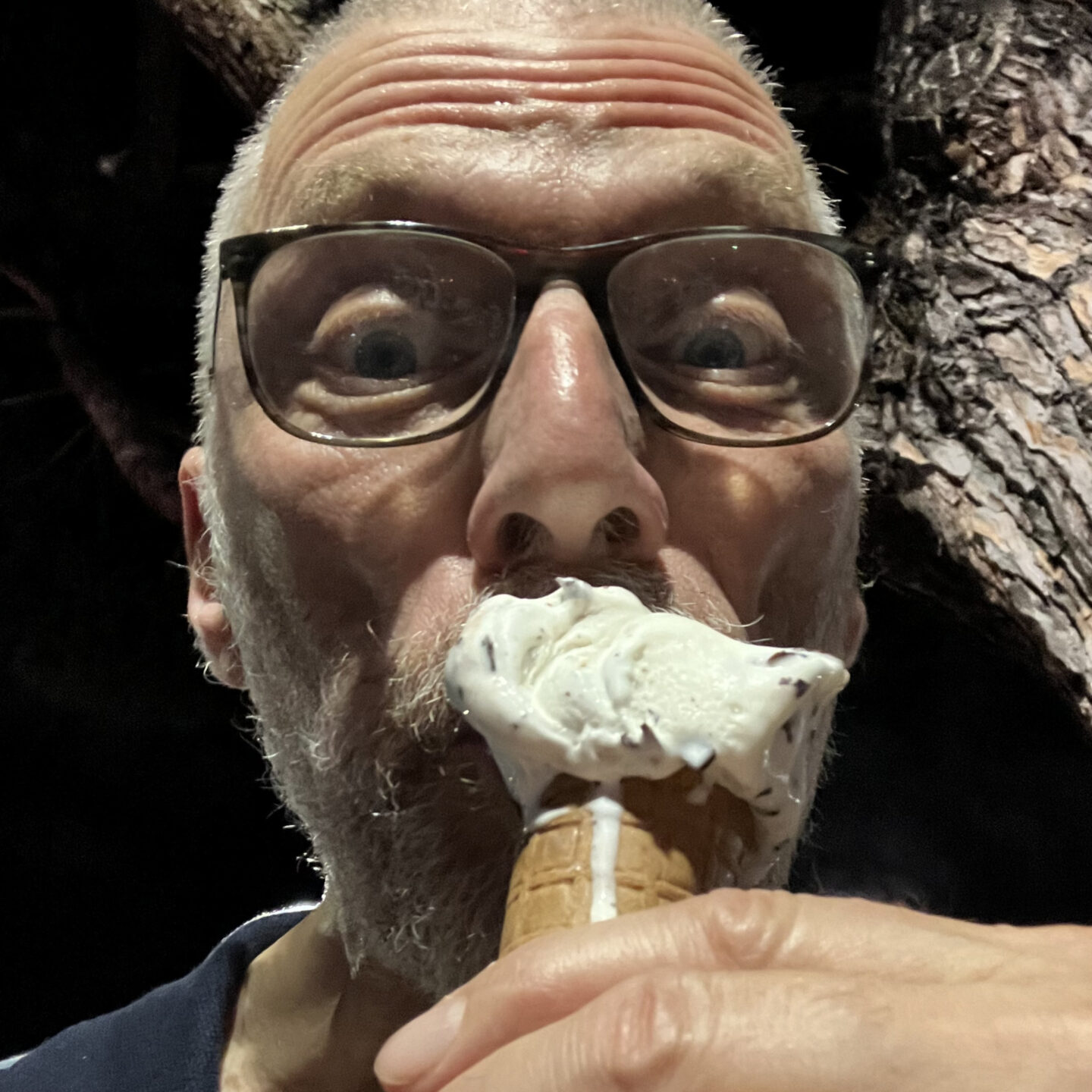 Einen "Gelato" gegen die Hitze - Pater Peter von Sury in Rom