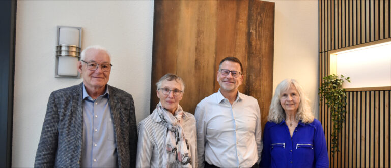 V.l.: Markus Rötheli, Margrit Schalch, Toni Bättig und Irene Fumasoli kandidieren für die Ergänzungswahl in die Kirchenpflege von Menziken-Reinach AG. | Barbara Ludwig
