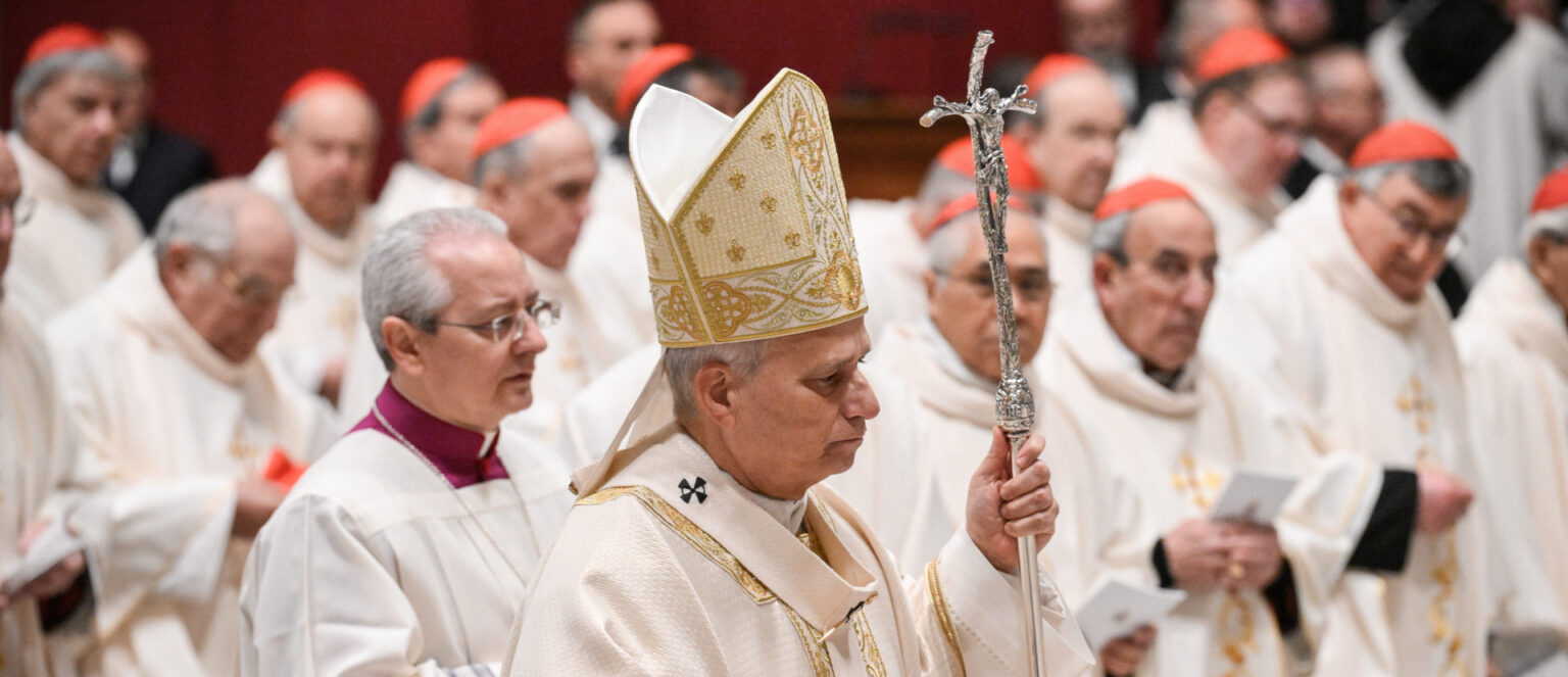 Papst Leo XIV. am 8. Januar 2026 im Petersdom im Vatikan. | Vatican Media/Romano Siciliani/KNA