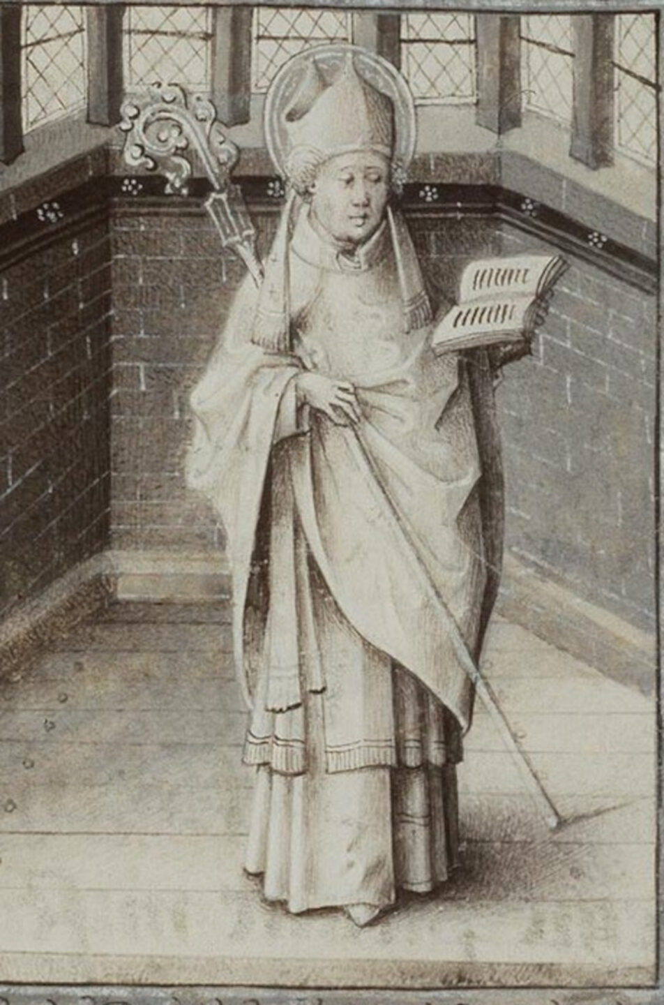 Der Heilige Germanus, Bischof von Paris, von Jean Le Tavernier um 1450