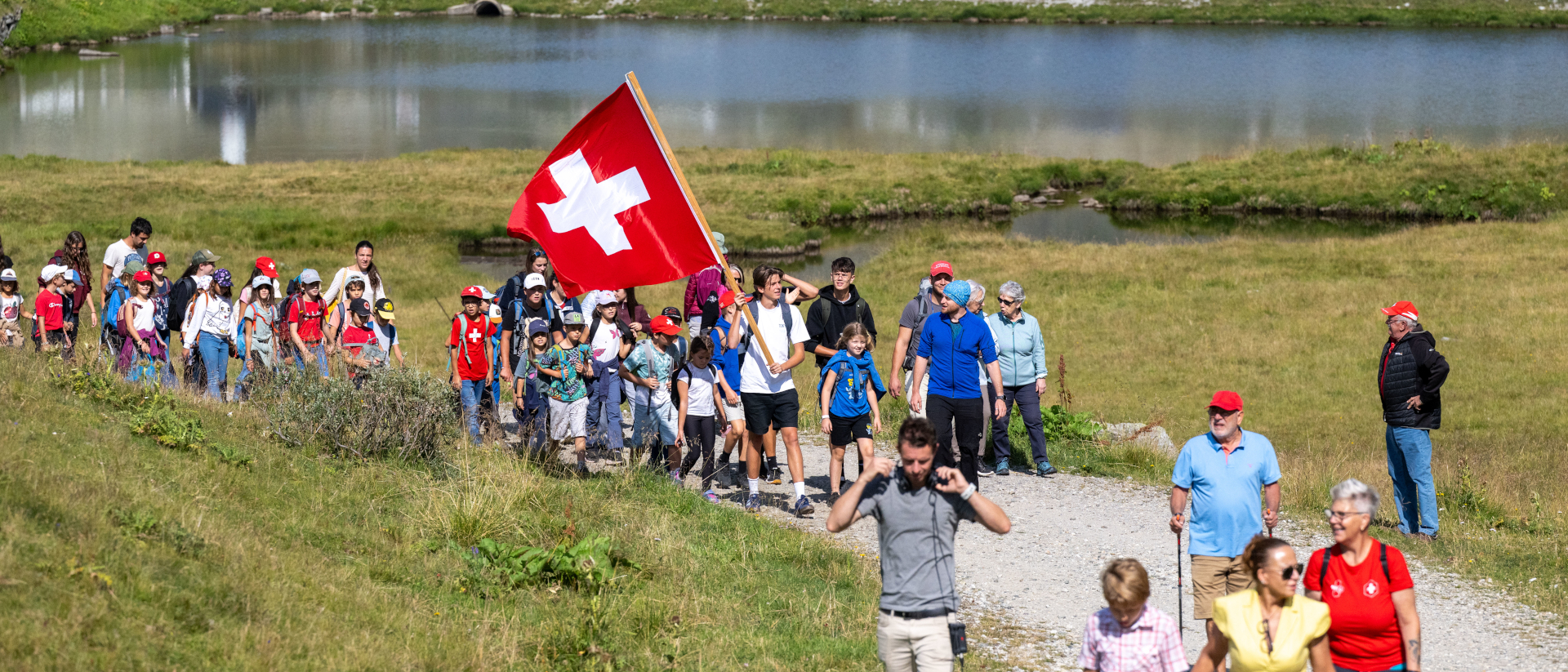 Pilgerweg zur 1. August-Messe auf dem Gotthard