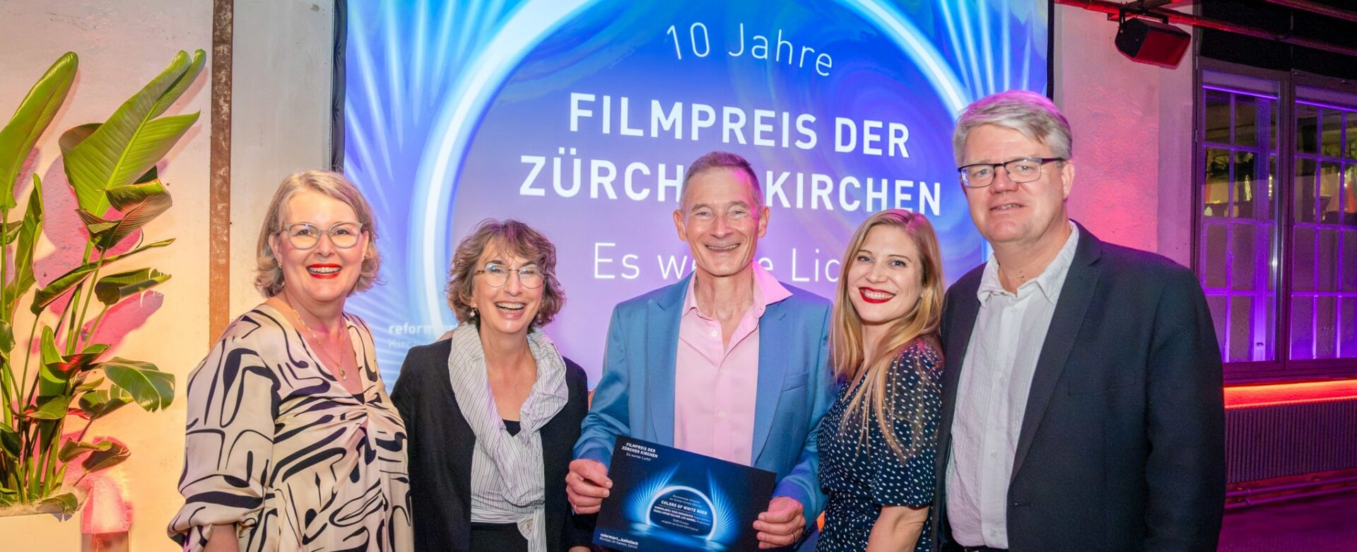 Die Jury der Zürcher Kirchen bei der Verleihung des Filmpreises am Zurich Film Festival