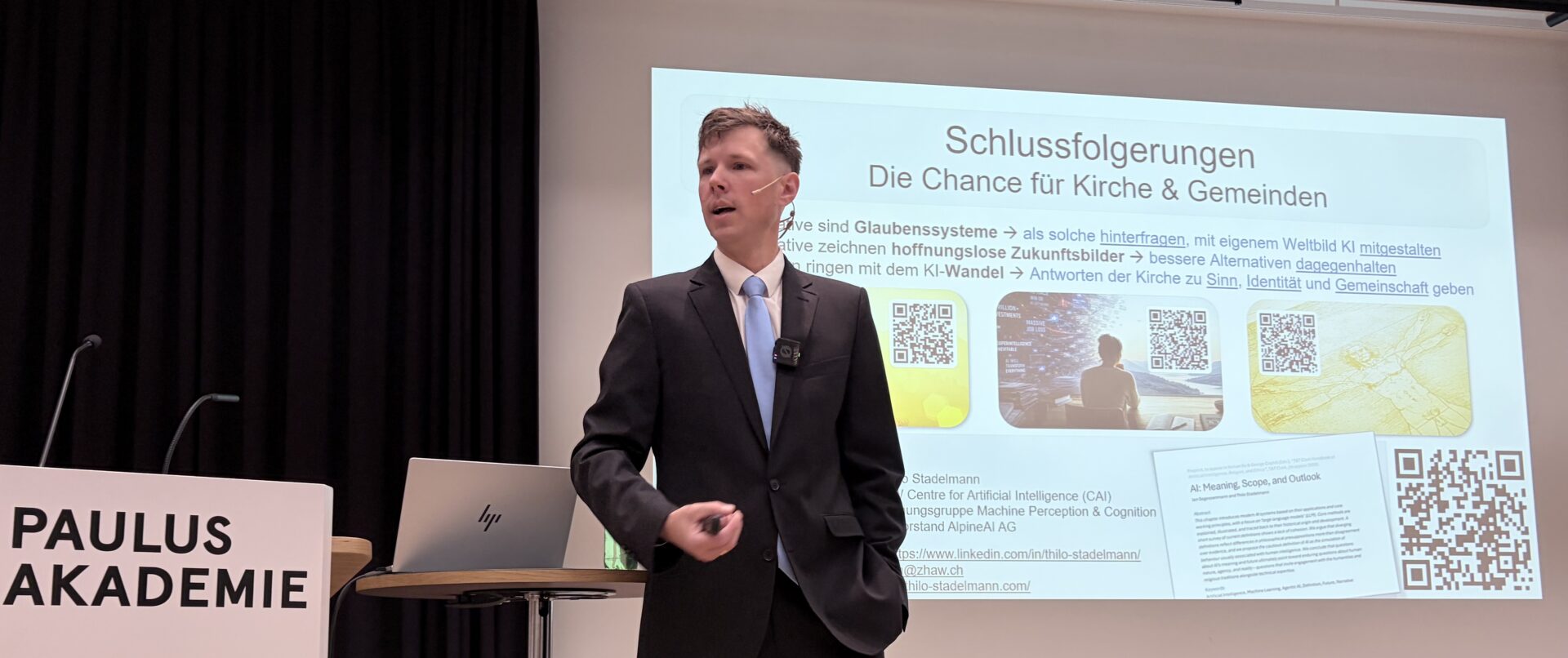 Thilo Stadelmann ist Professor für künstliche Intelligenz und maschinelles Lernen an der Zürcher Hochschule für Angewandte Wissenschaften.