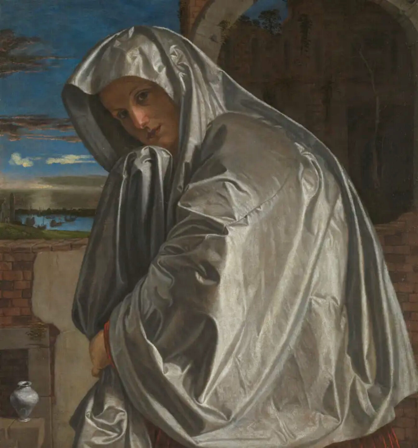 "Maria Magdalena vor dem Grab" von Giovanni Girolamo Savoldo (um1535-40)