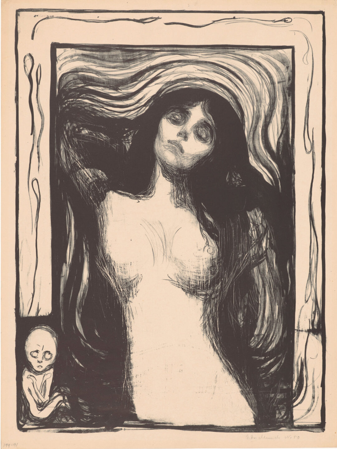 "Madonna" (1895/1902), Lithografie von Edvard Munch